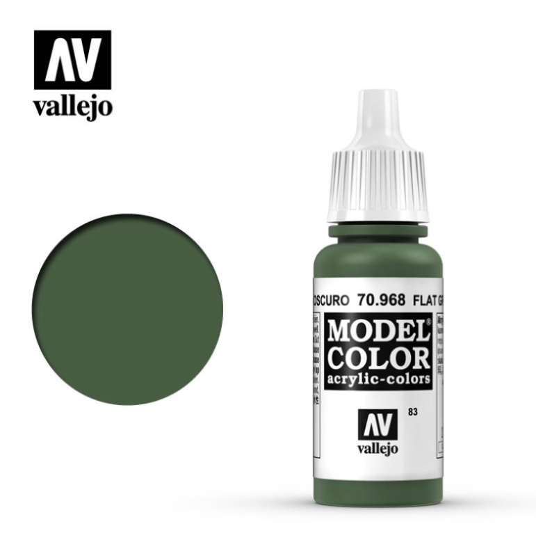 Vallejo 70968 Model Color - Flat Green 18 ml