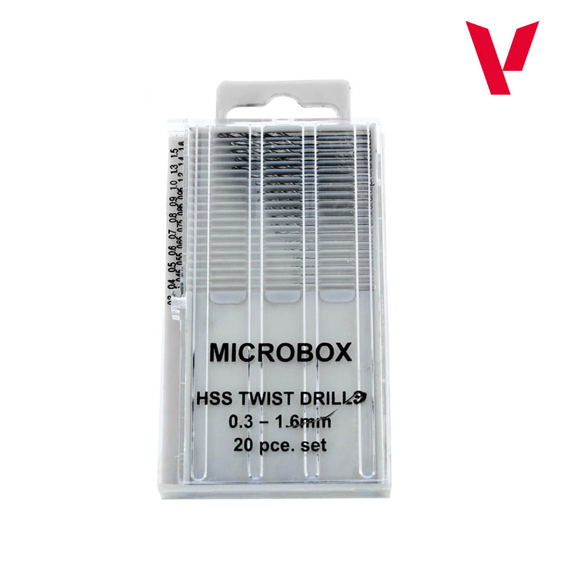 T01001 Tools - Microbox drill set 0.3-1.6mm