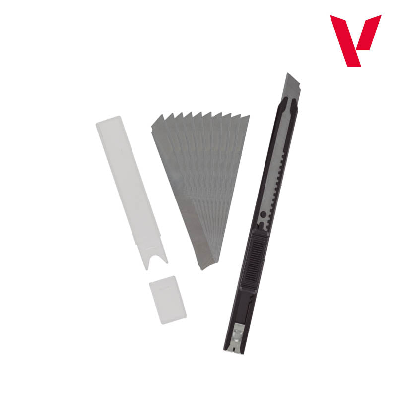 T06011 Tools - Slim Snap-Off Knife & 10 Blades