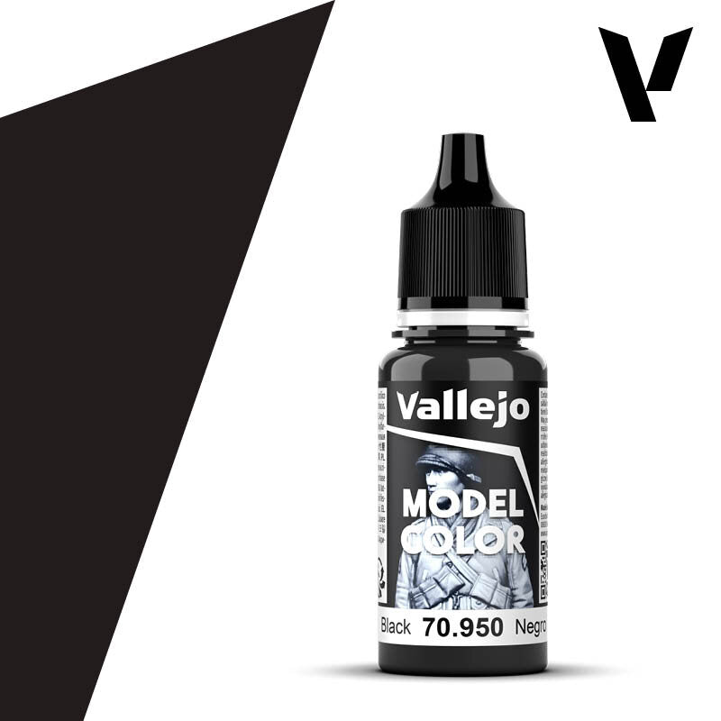 Vallejo 70950 Model Color - Black 18 ml