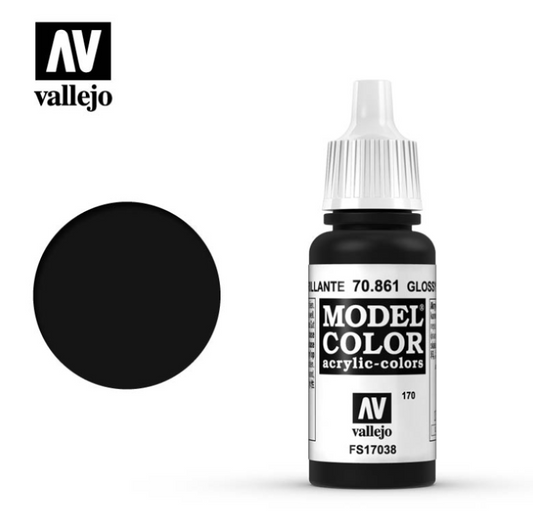 Vallejo 70861 Model Color - Glossy Black 18 ml