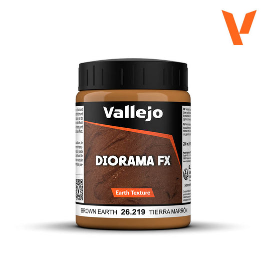 Earth Texture Acrylic  - Vallejo 200ml - Brown Earth 26219